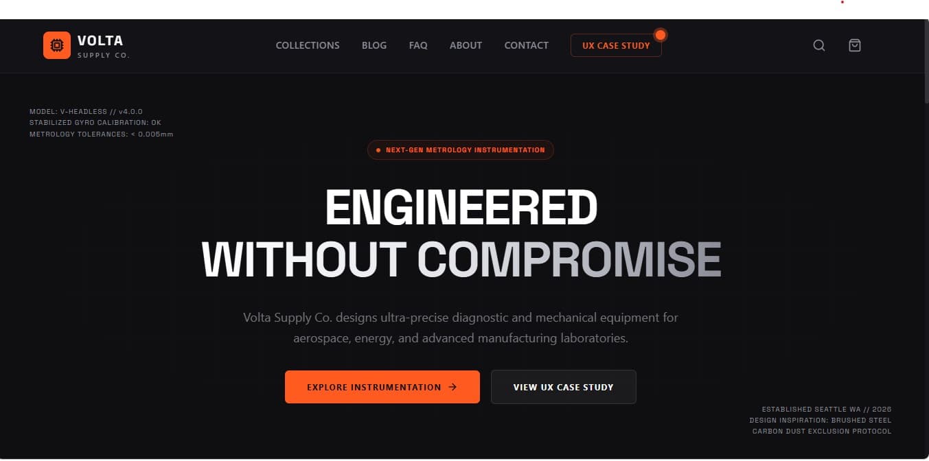 Volta Supply Co. project preview